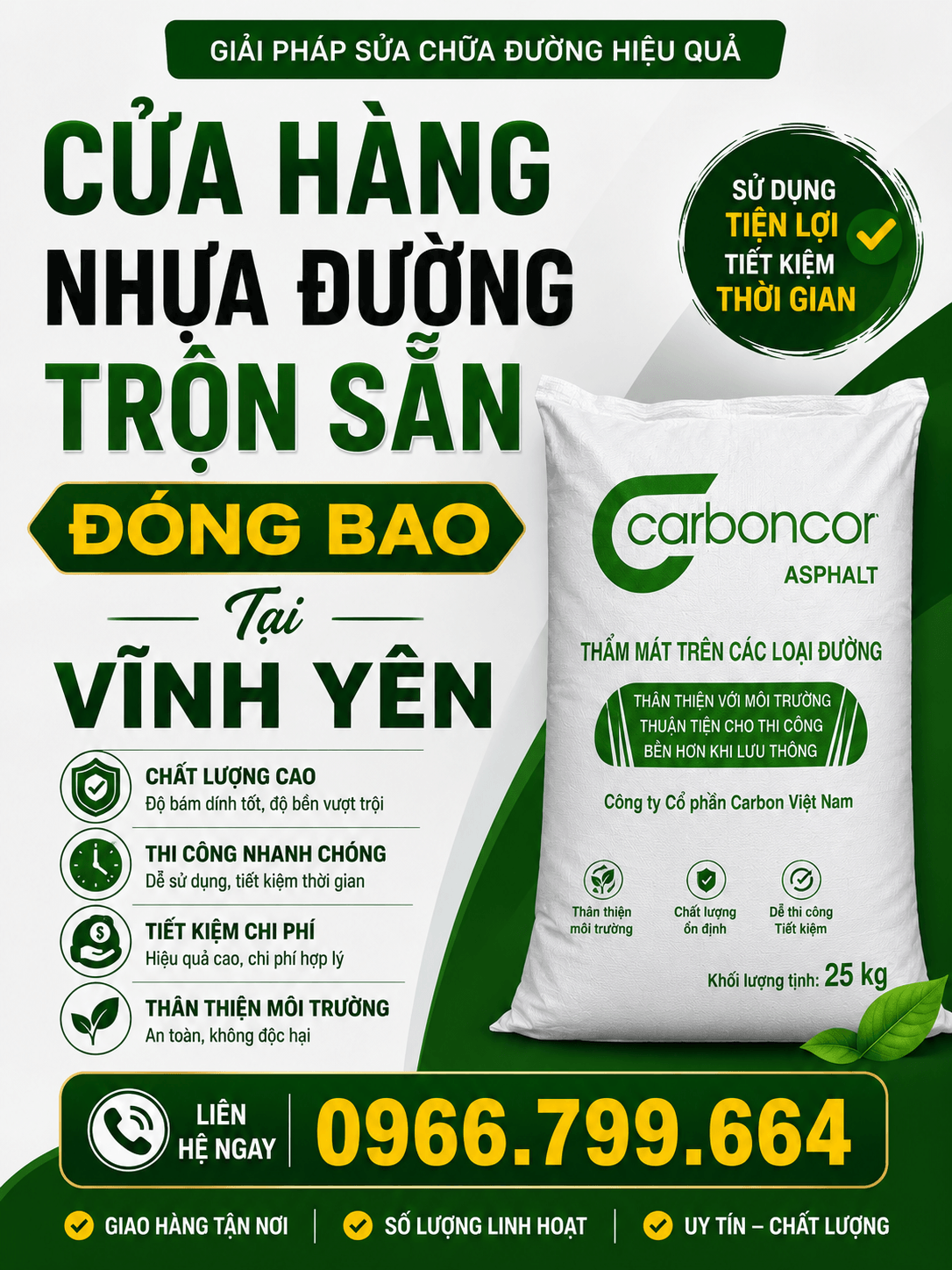 Cửa Hàng Nhựa Đường Trộn Sẵn Đóng Bao ở Vĩnh Yên