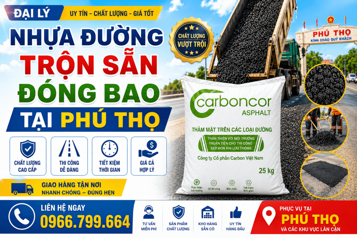 Đại Lý Nhựa Đường Trộn Sẵn Đóng Bao