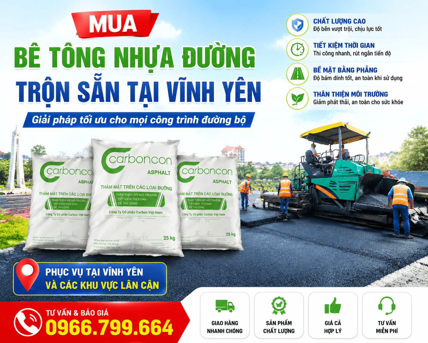Mua Bê Tông Nhựa Đường Trộn Sẵn Tại Vĩnh Yên