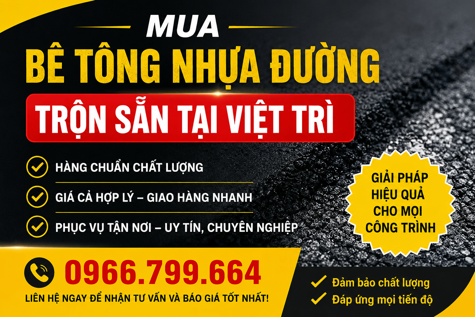 Mua Bê Tông Nhựa Đường Trộn Sẵn Việt Trì