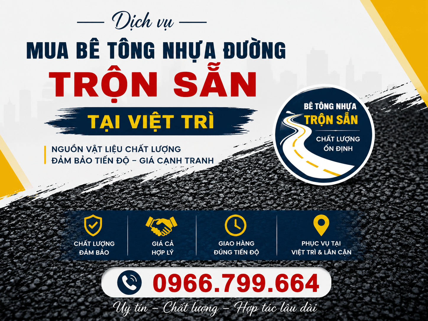 Mua Bê Tông Nhựa Đường Trộn Sẵn ở Tại Việt Trì