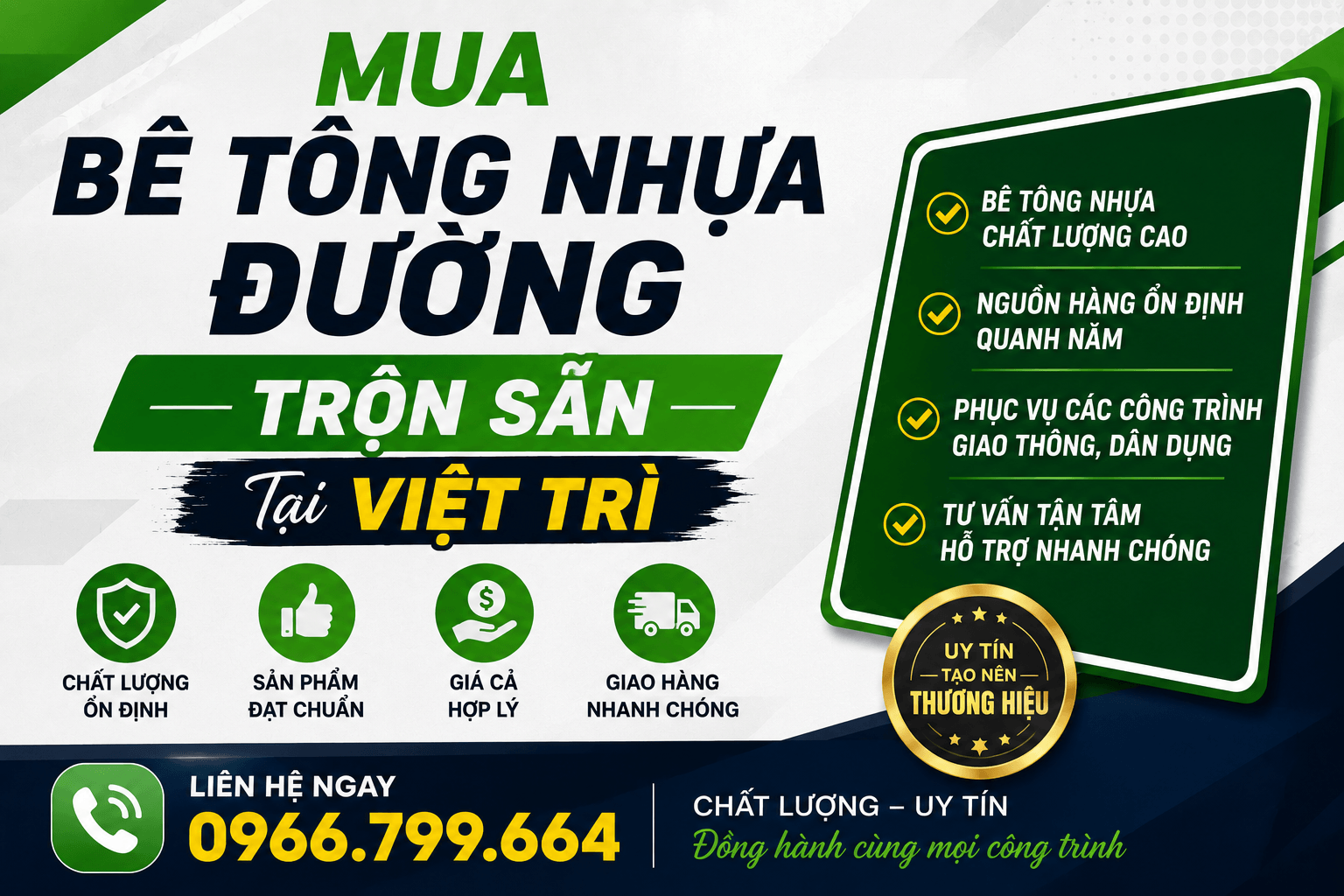 Mua Bê Tông Nhựa Đường Trộn Sẵn ở Việt Trì