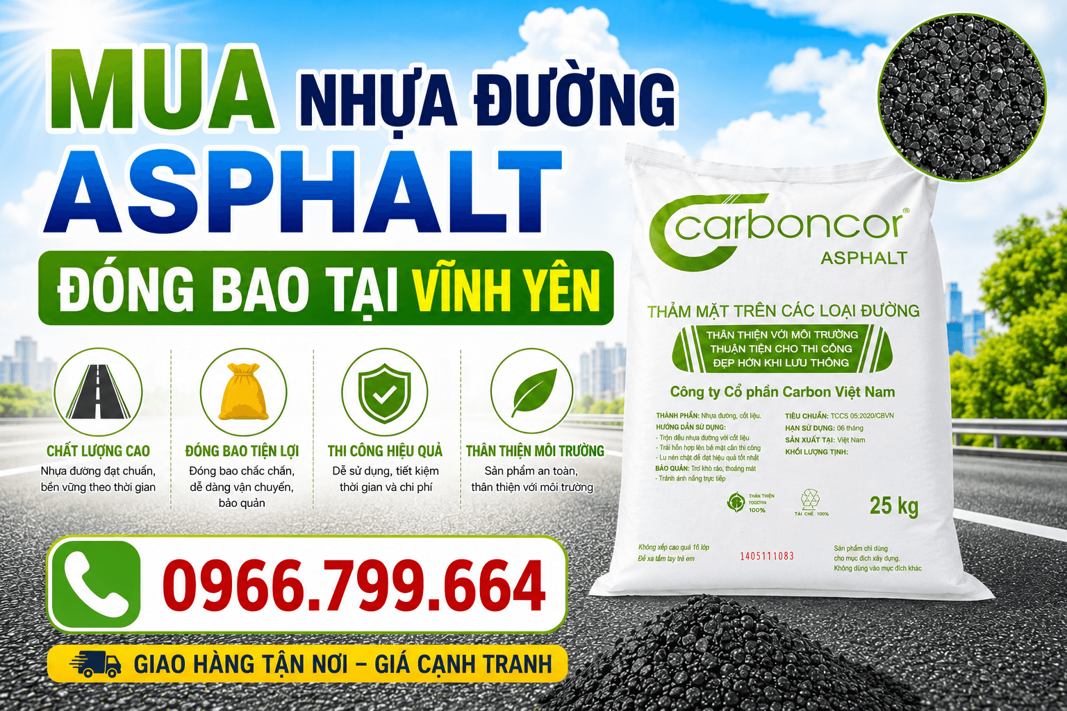 Mua Nhựa Đường Asphalt Đóng Bao
