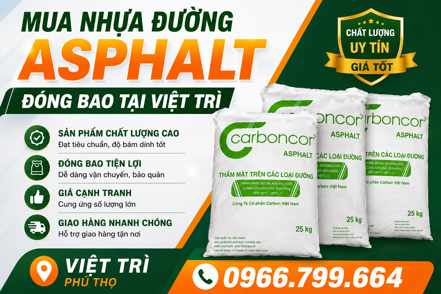 Mua Nhựa Đường Asphalt Đóng Bao