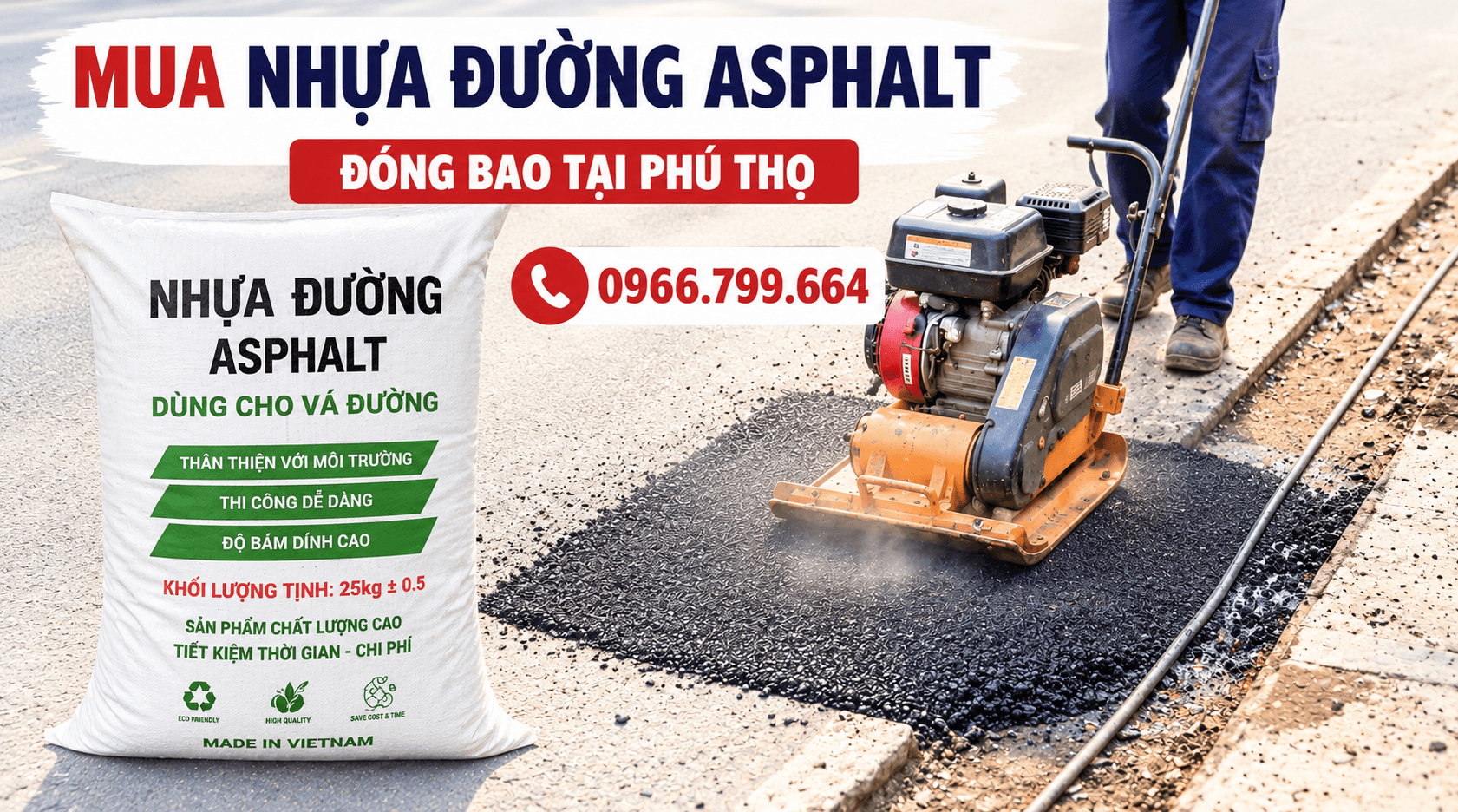 Mua Nhựa Đường Asphalt Đóng Bao ở Phú Thọ
