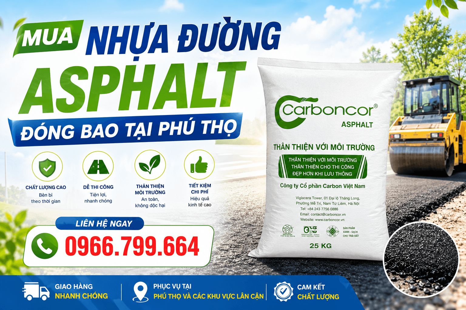 Mua Nhựa Đường Asphalt Đóng Bao