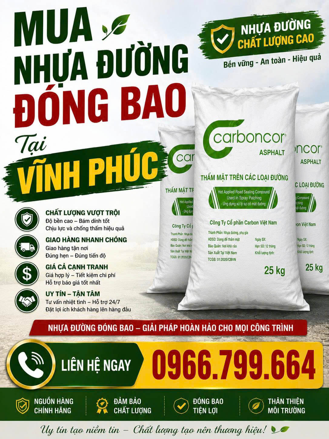 Mua Nhựa Đường Đóng Bao