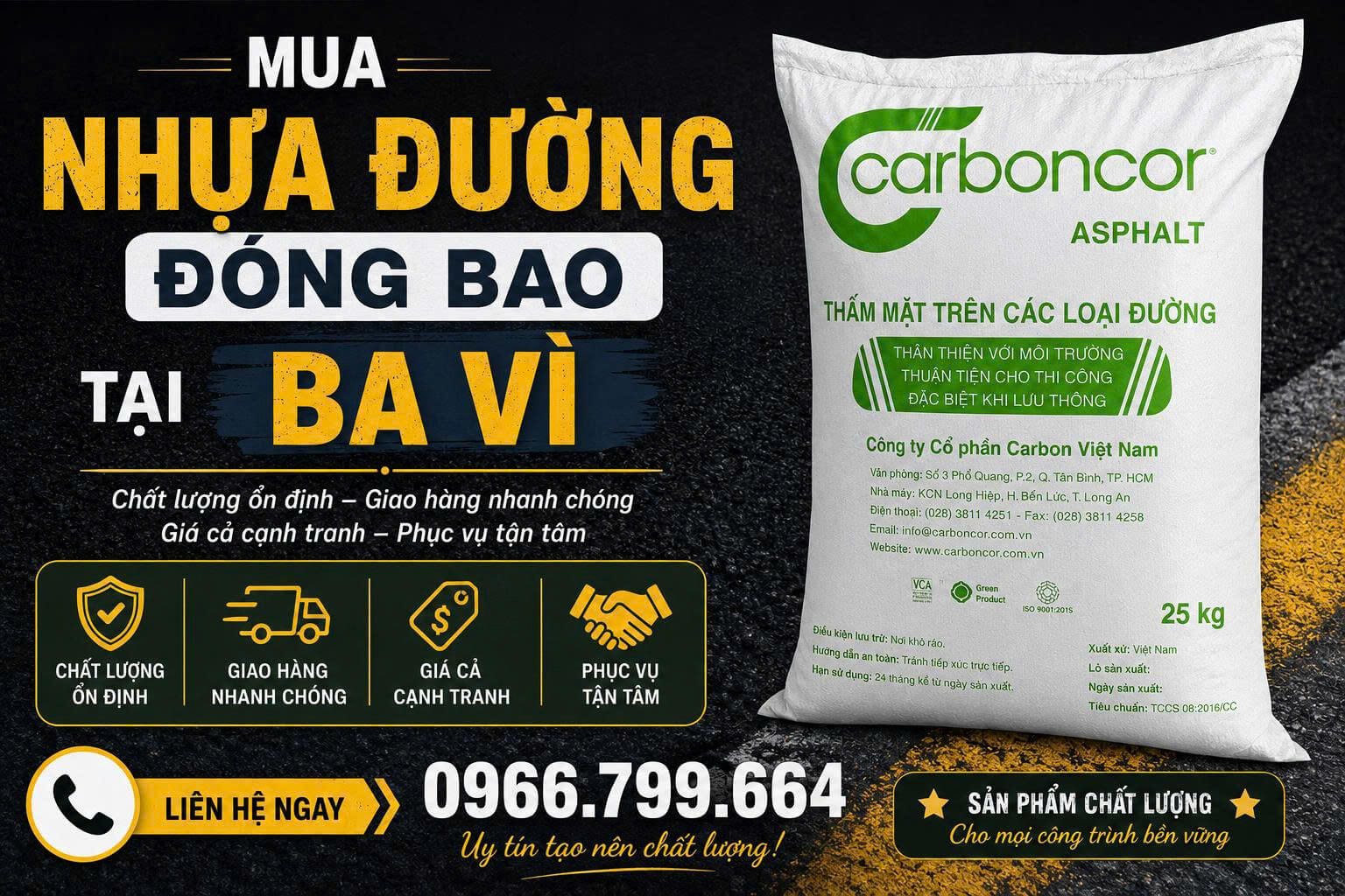 Mua Nhựa Đường Đóng Bao