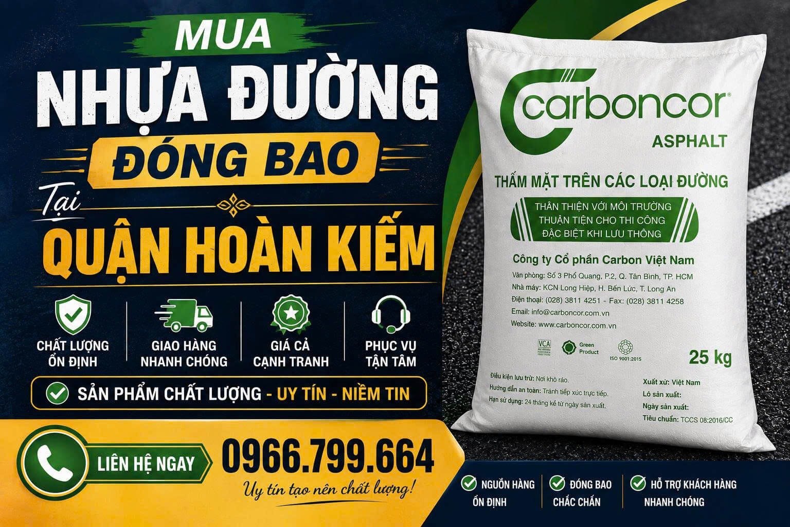Mua Nhựa Đường Đóng Bao