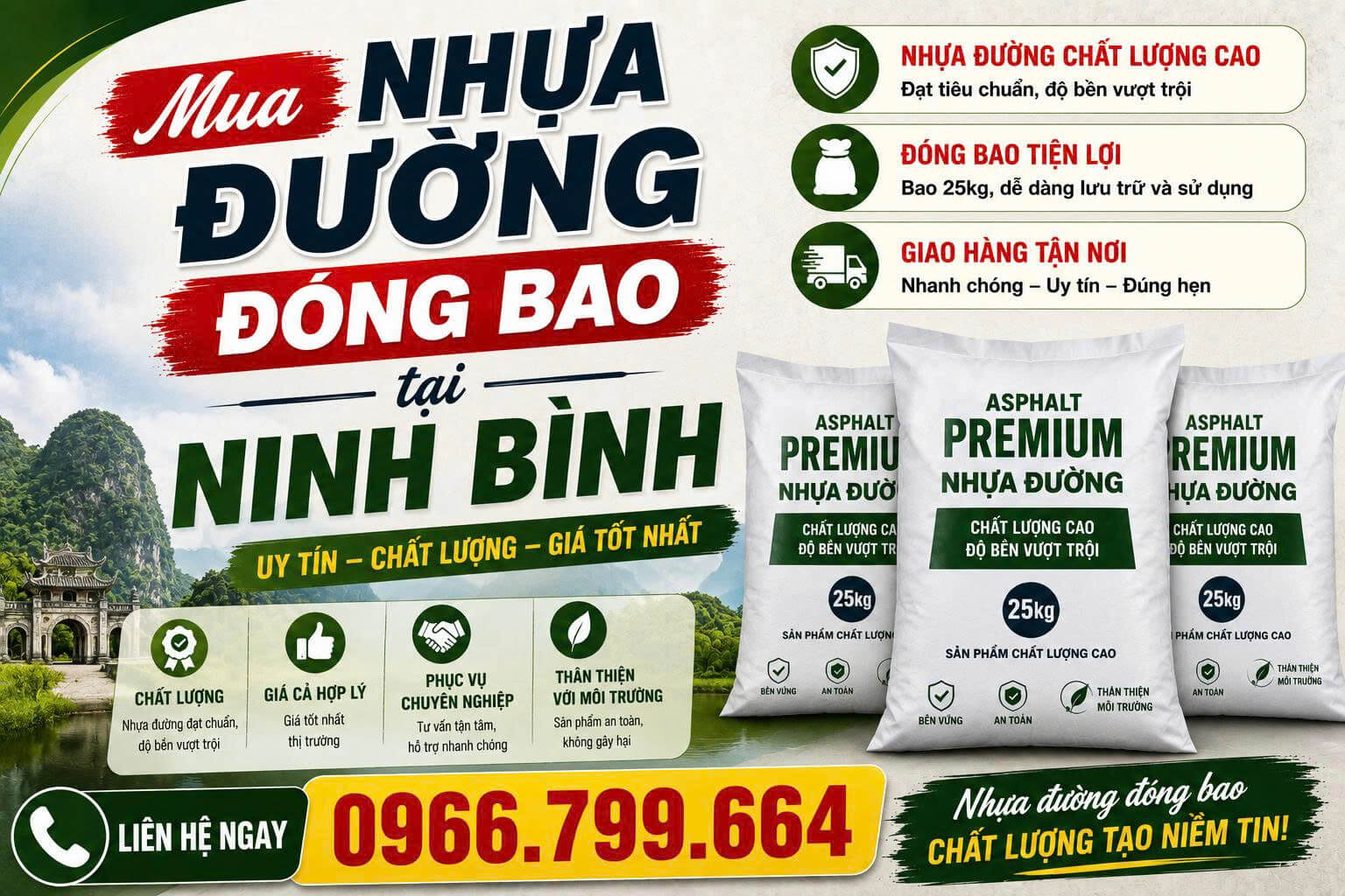 Mua Nhựa Đường Đóng Bao