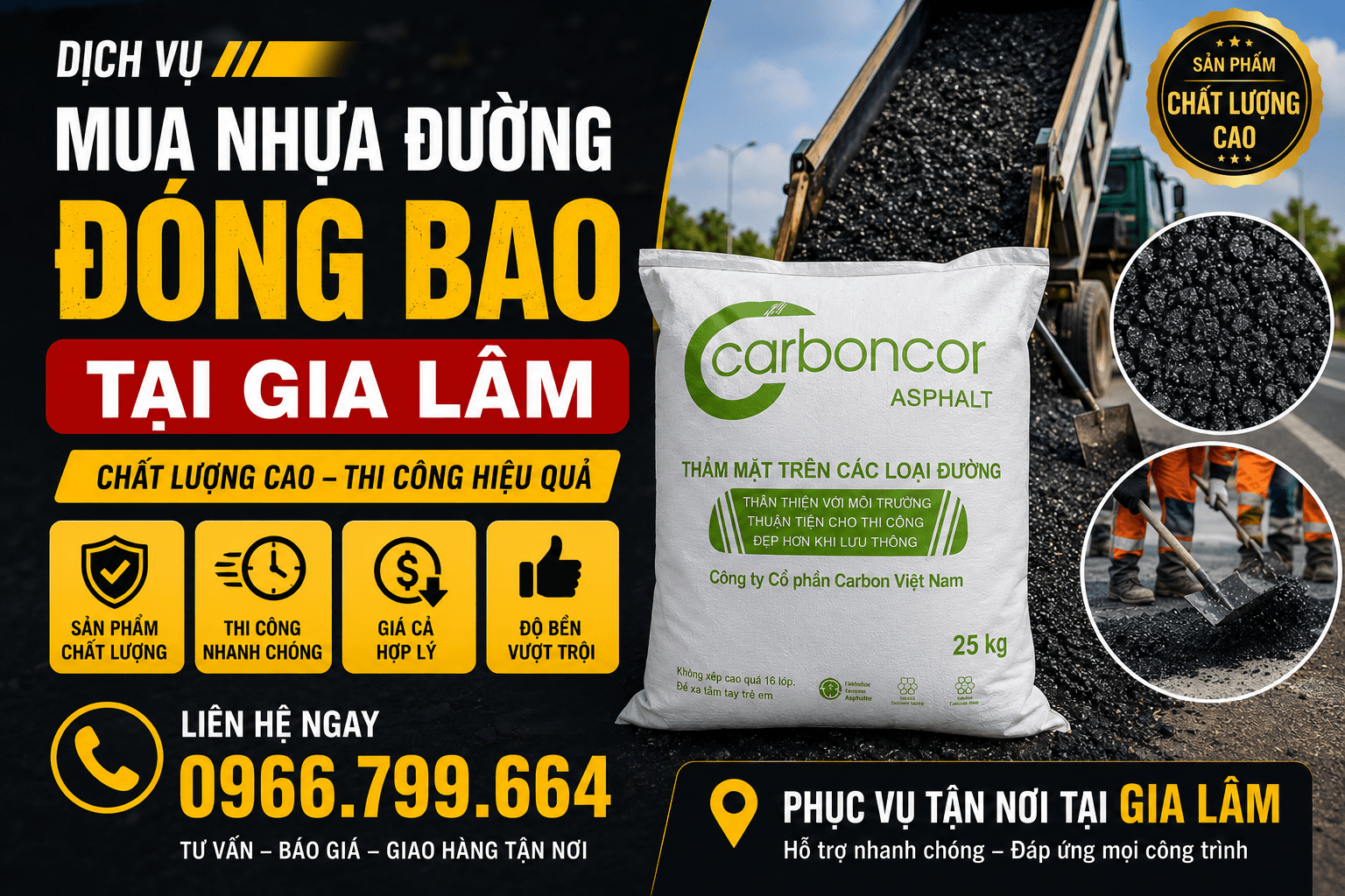 Mua Nhựa Đường Đóng Bao