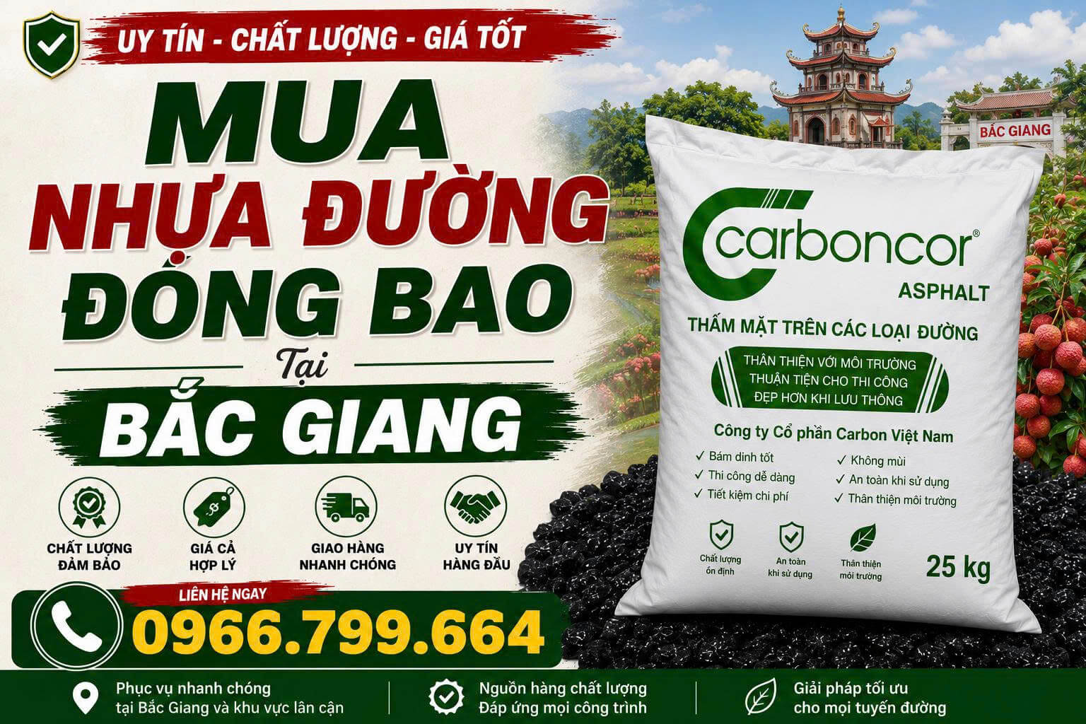 Mua Nhựa Đường Đóng Bao
