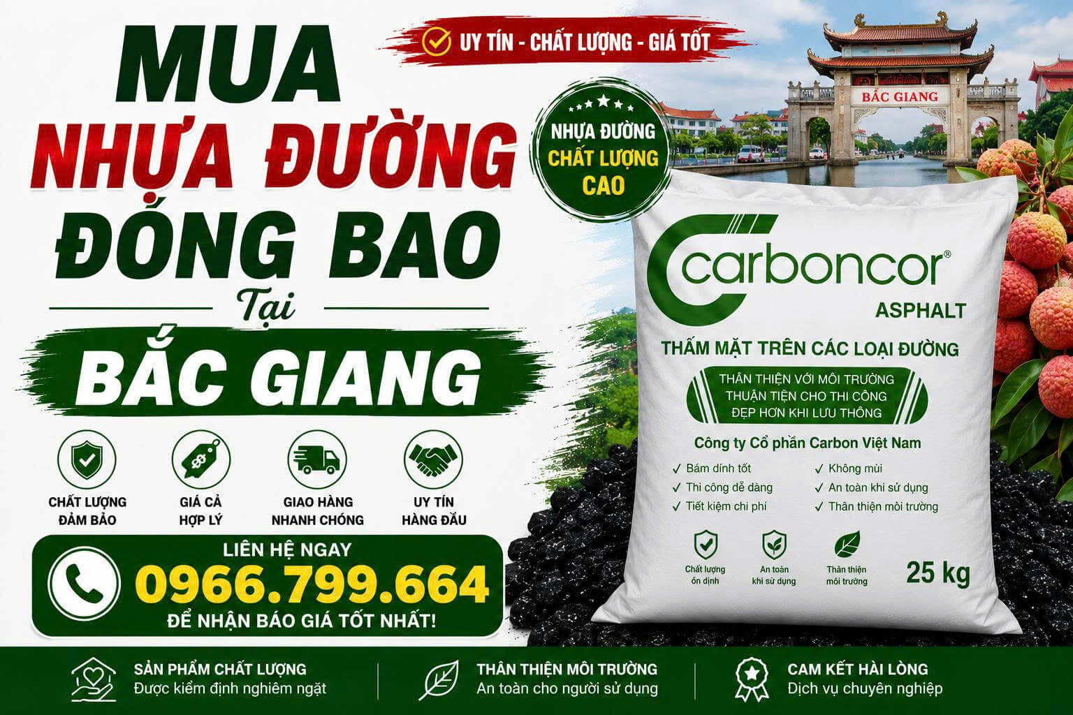 Mua Nhựa Đường Đóng Bao Bắc Giang