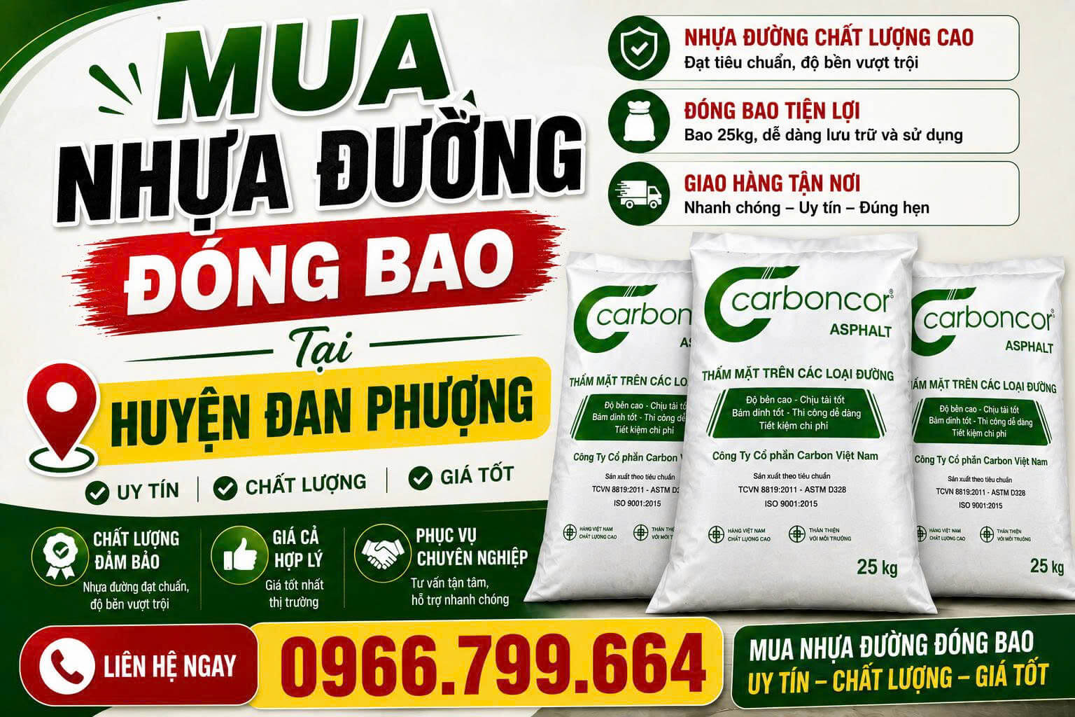 Mua Nhựa Đường Đóng Bao Đan Phượng