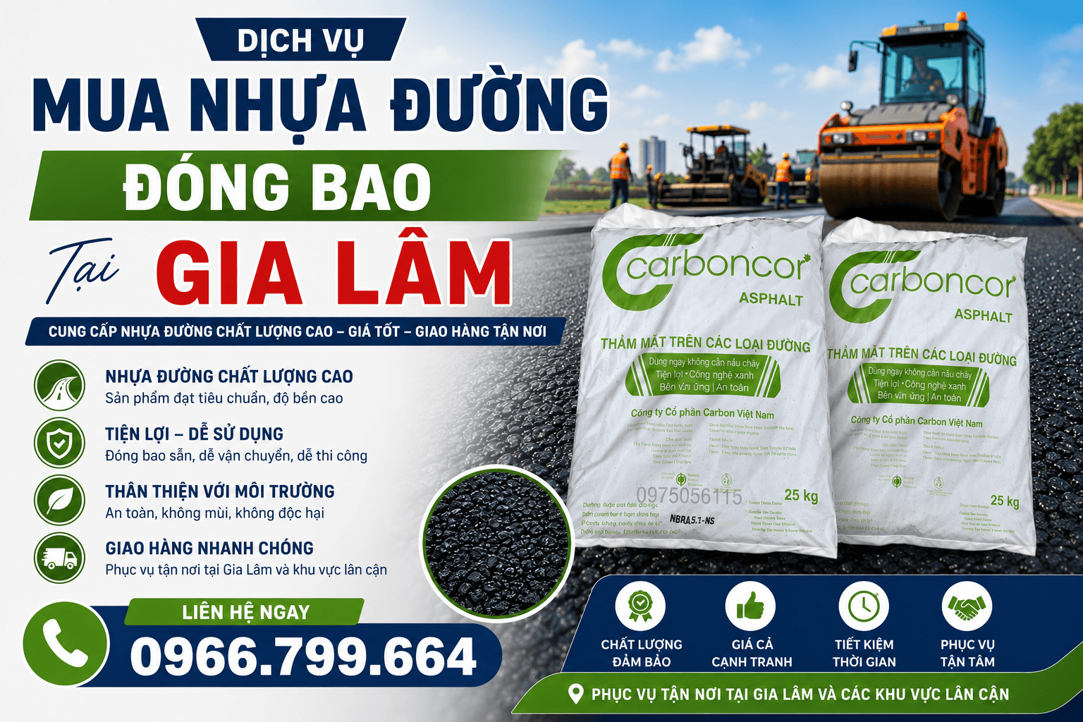 Mua Nhựa Đường Đóng Bao Gia Lâm
