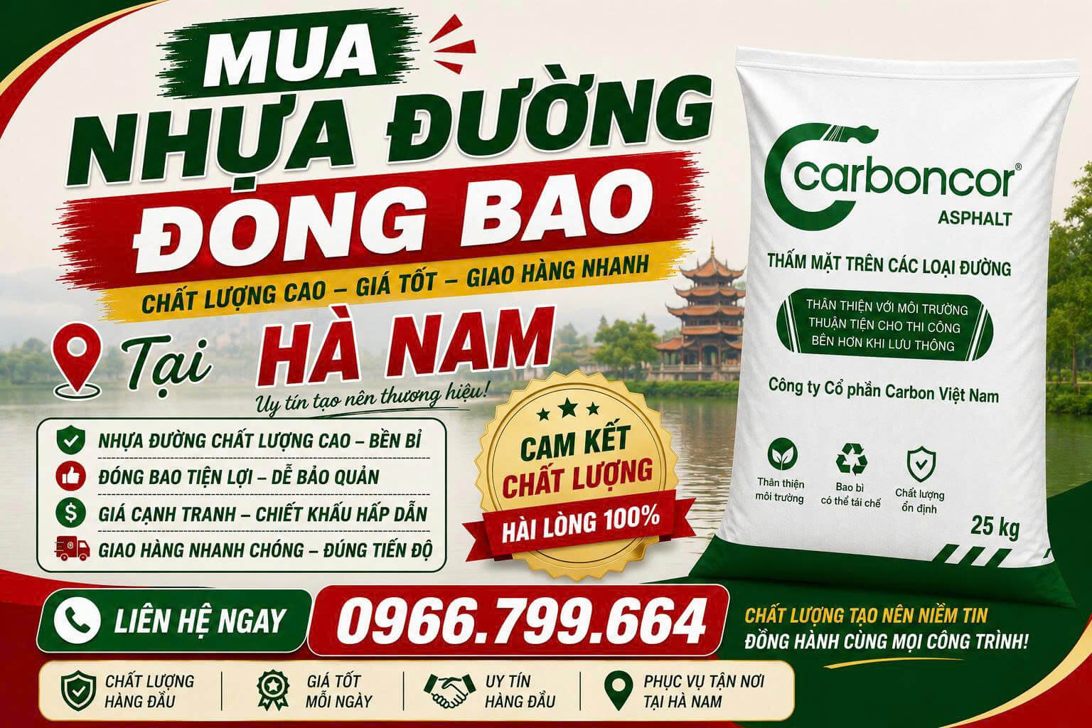 Mua Nhựa Đường Đóng Bao Hà Nam