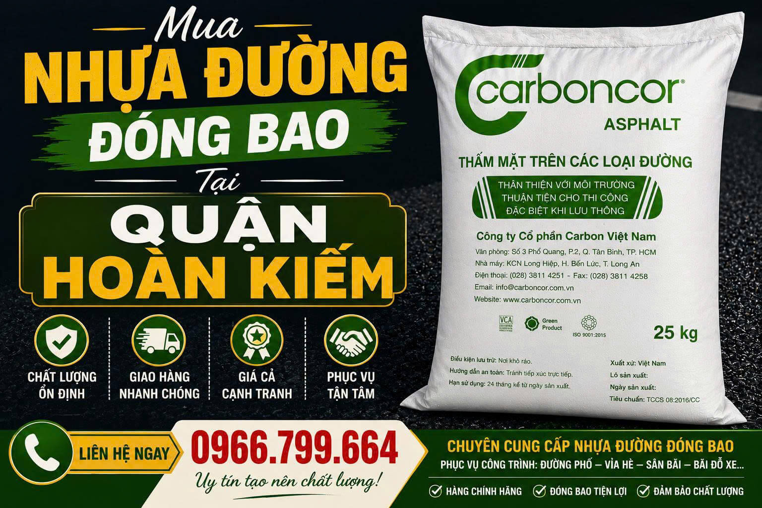 Mua Nhựa Đường Đóng Bao Hoàn Kiếm