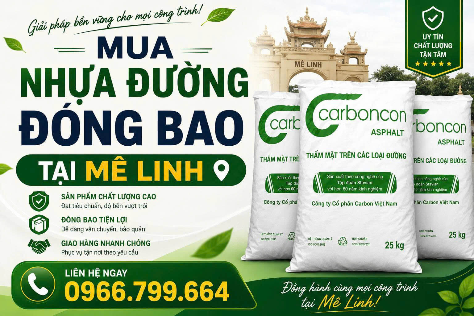 Mua Nhựa Đường Đóng Bao Mê Linh
