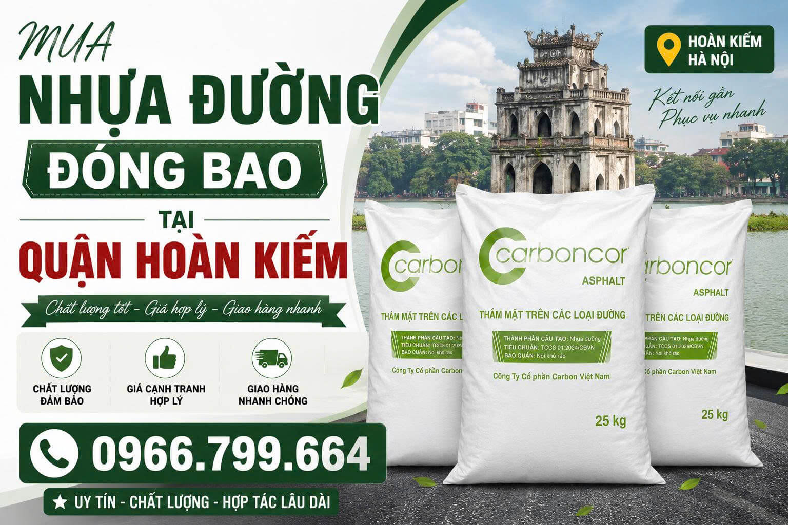 Mua Nhựa Đường Đóng Bao Quận Hoàn Kiếm