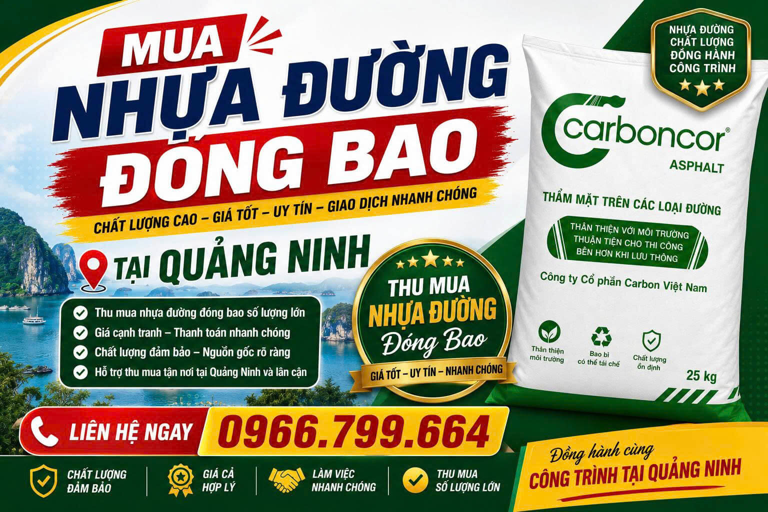 Mua Nhựa Đường Đóng Bao Quảng Ninh