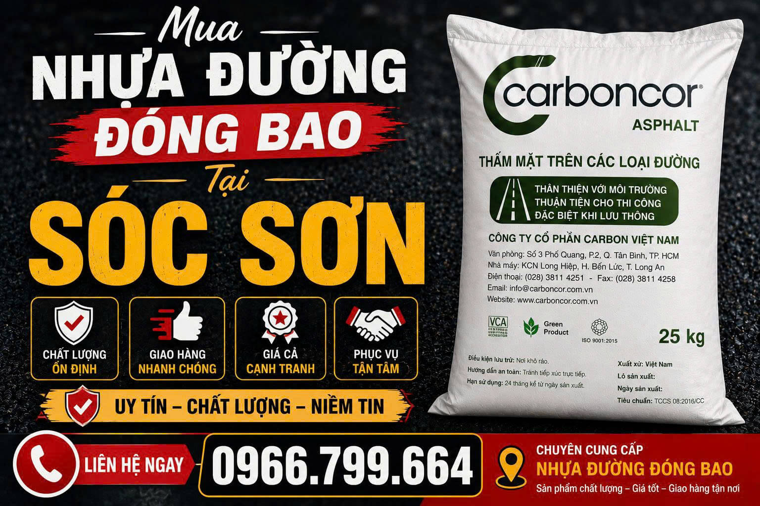 Mua Nhựa Đường Đóng Bao Sóc Sơn