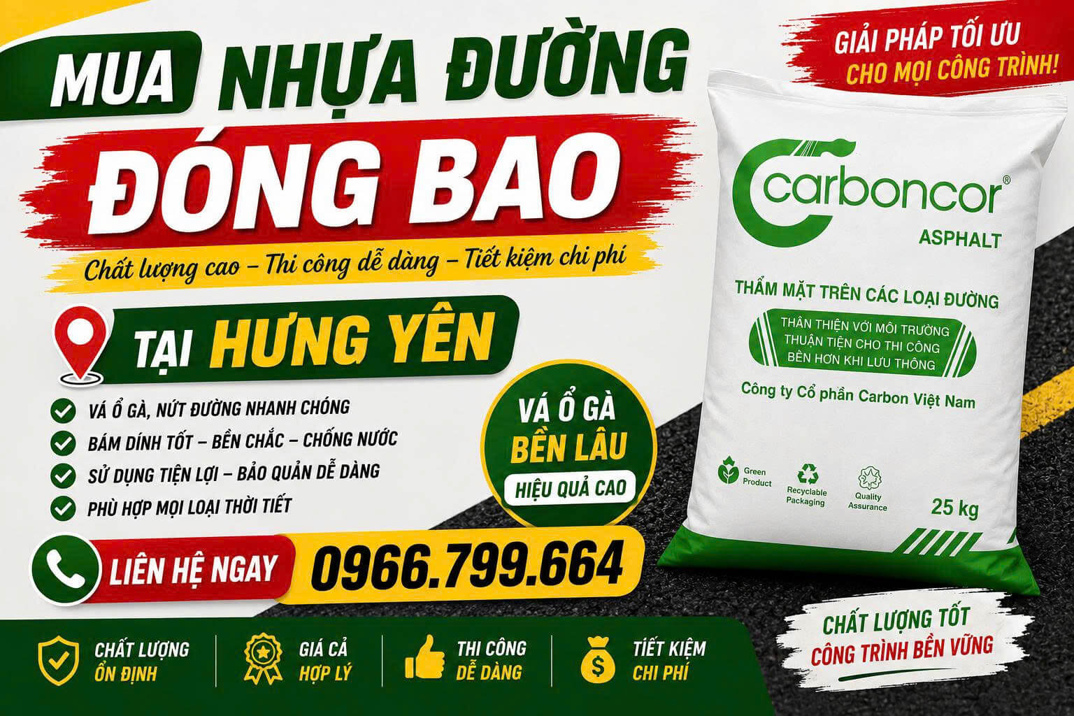 Mua Nhựa Đường Đóng Bao Tại Hưng Yên