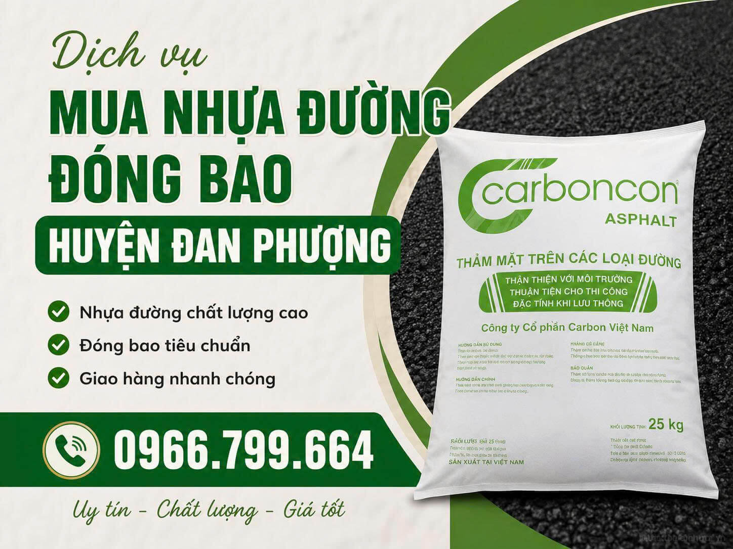 Mua Nhựa Đường Đóng Bao Tại Huyện Đan Phượng