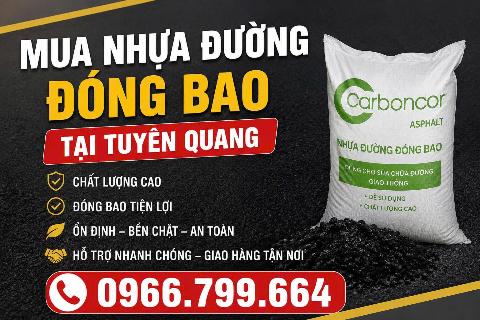 Mua Nhựa Đường Đóng Bao Tại Tuyên Quang