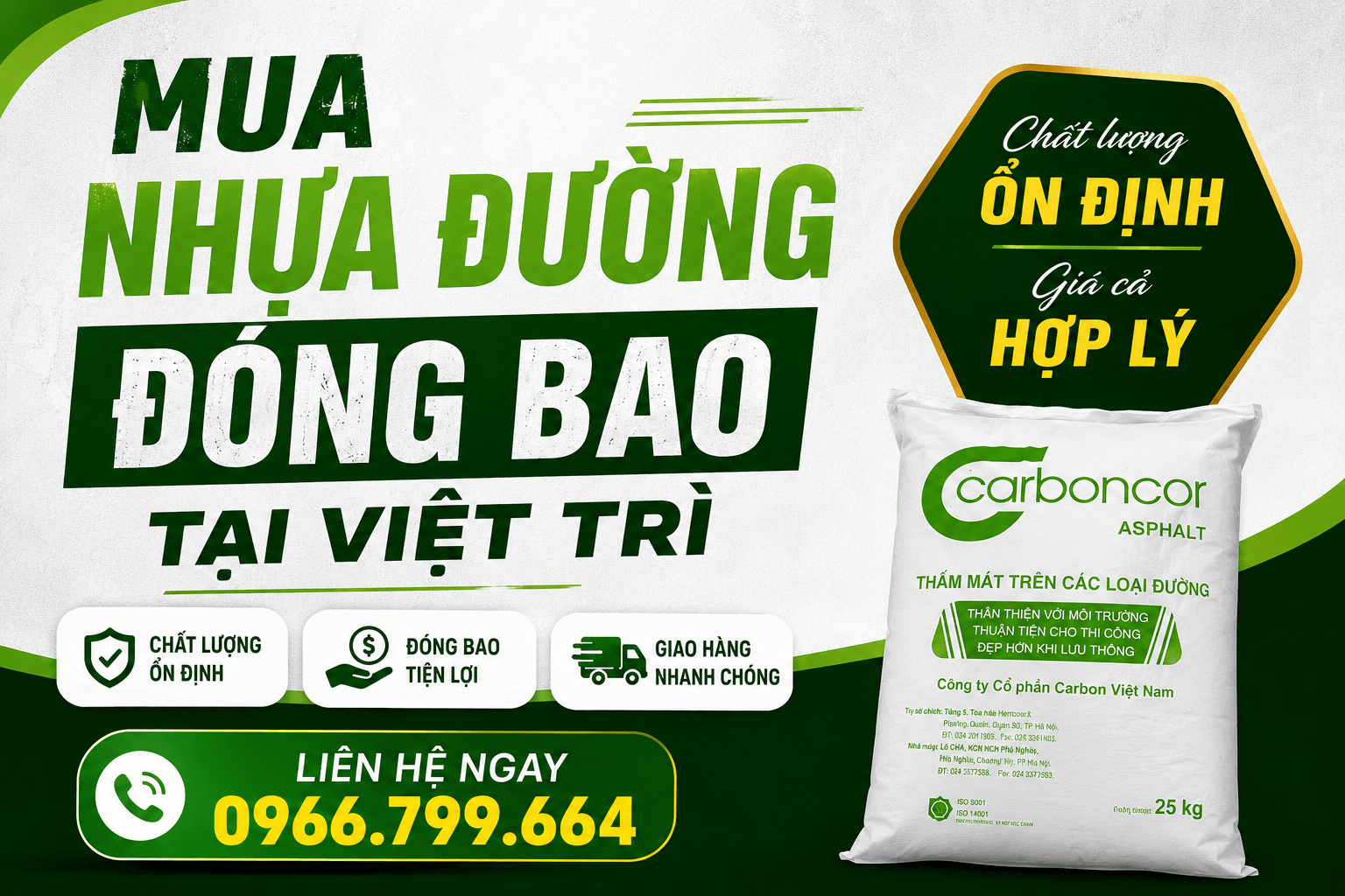 Mua Nhựa Đường Đóng Bao Tại Việt Trì