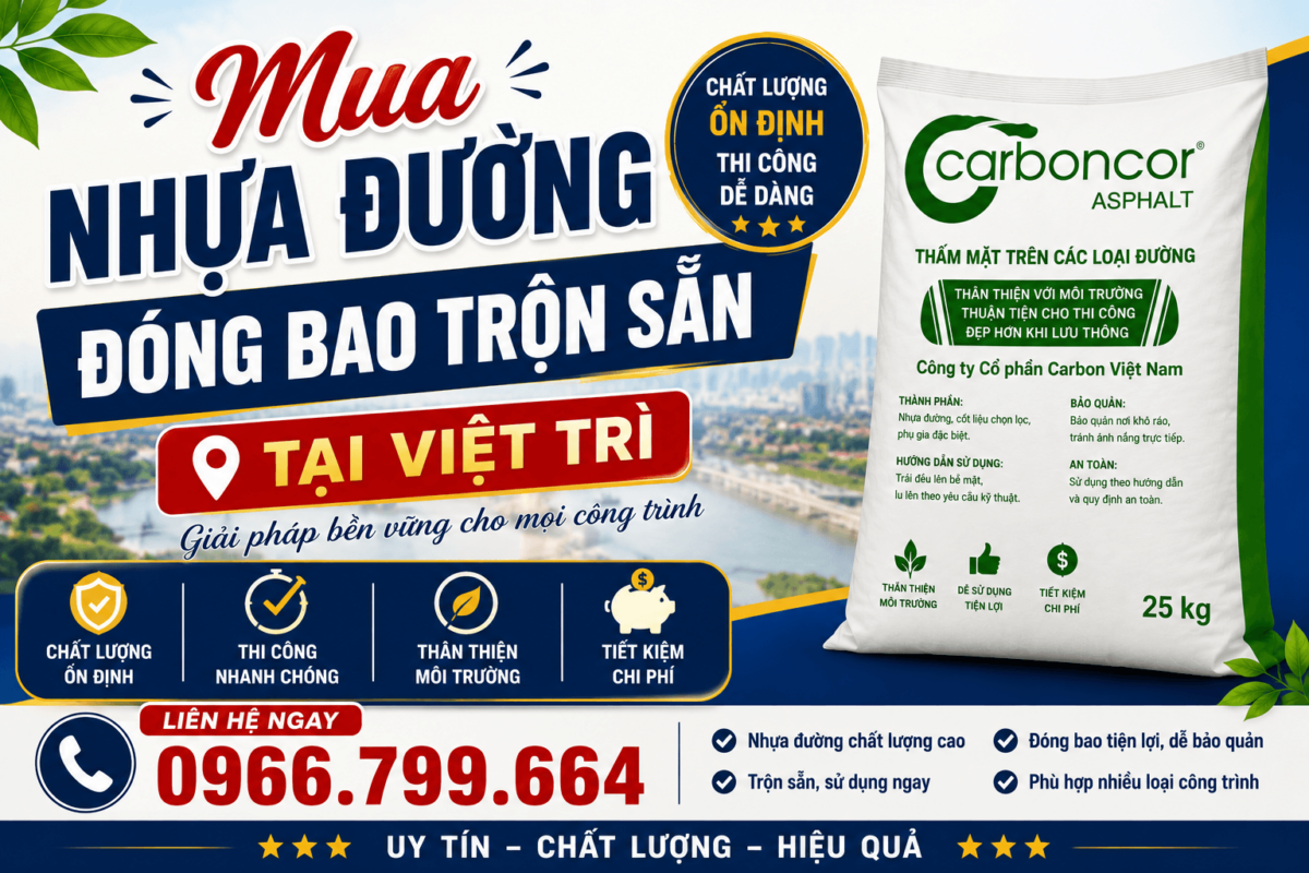 Mua Nhựa Đường Đóng Bao Trộn Sẵn