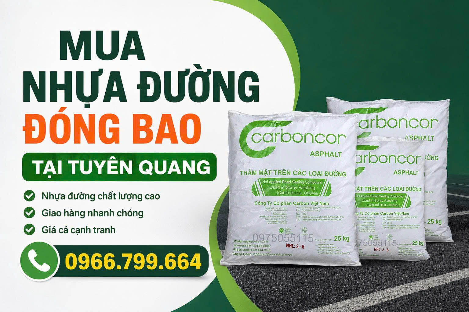Mua Nhựa Đường Đóng Bao Tuyên Quang