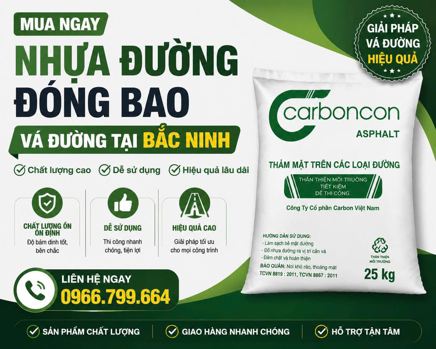 Mua Nhựa Đường Đóng Bao Vá Đường ở Tại Bắc Ninh