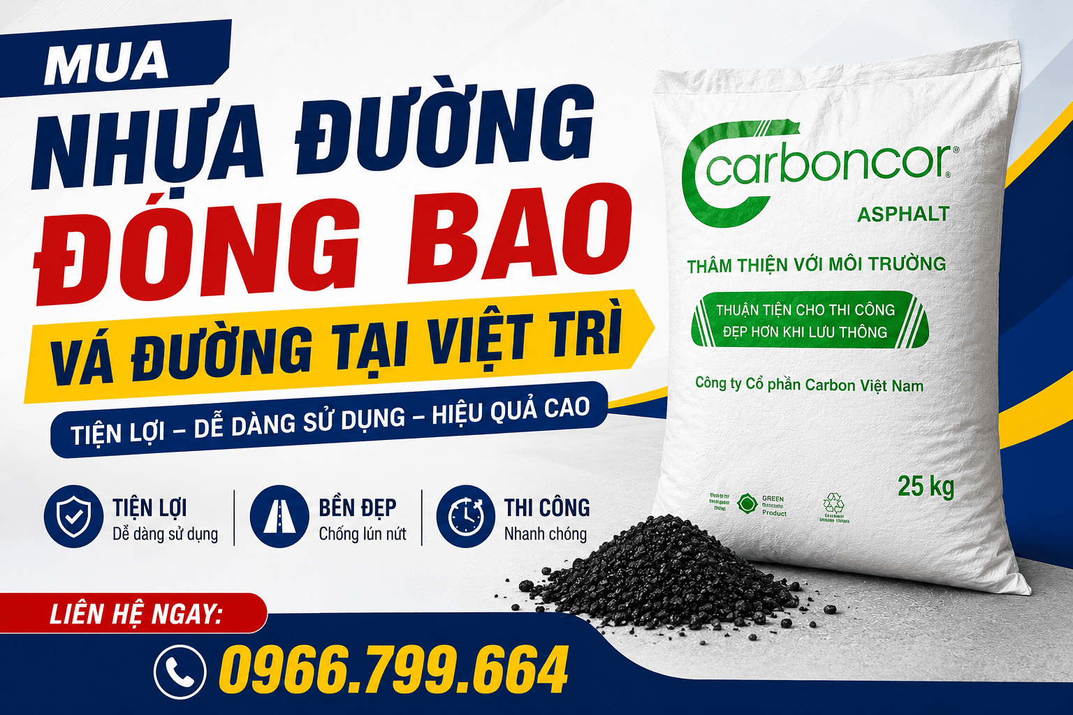 Mua Nhựa Đường Đóng Bao Vá Đường ở Việt Trì