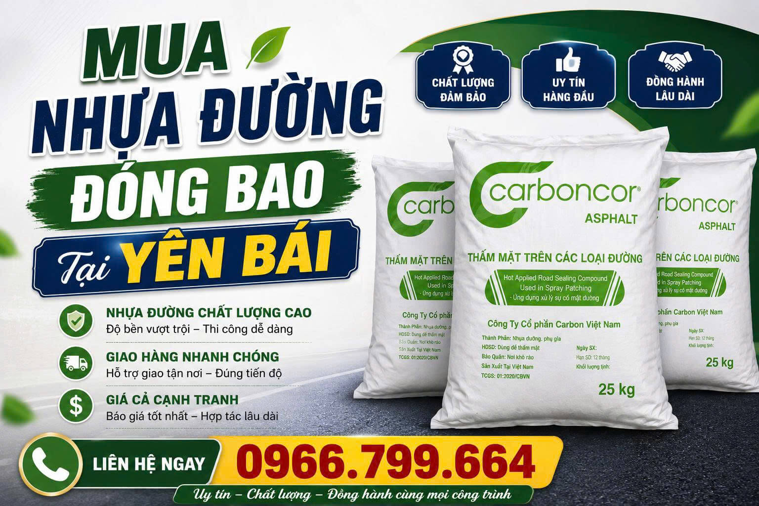 Mua Nhựa Đường Đóng Bao Yên Bái