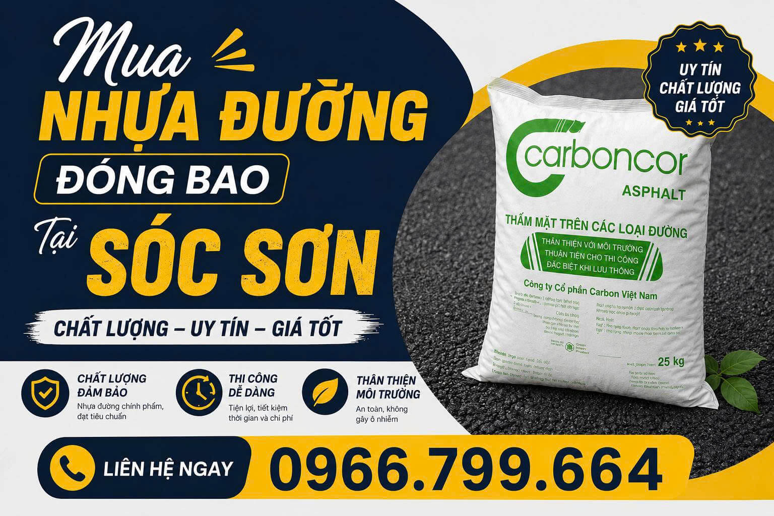 Mua Nhựa Đường Đóng Bao ở Sóc Sơn