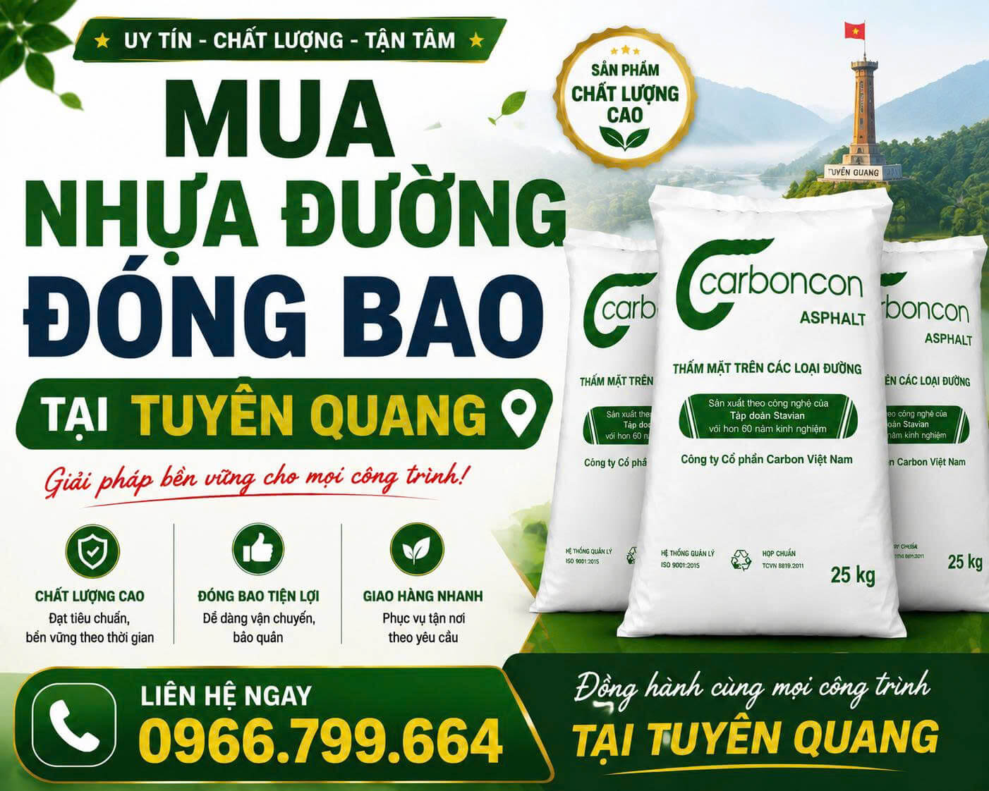 Mua Nhựa Đường Đóng Bao ở Tại Tuyên Quang