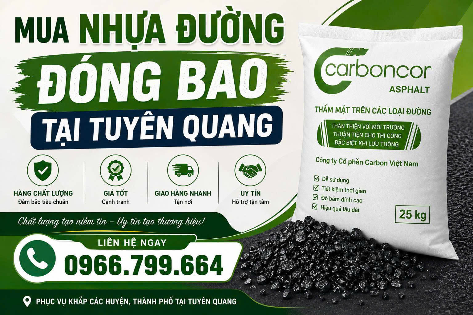 Mua Nhựa Đường Đóng Bao ở Tuyên Quang