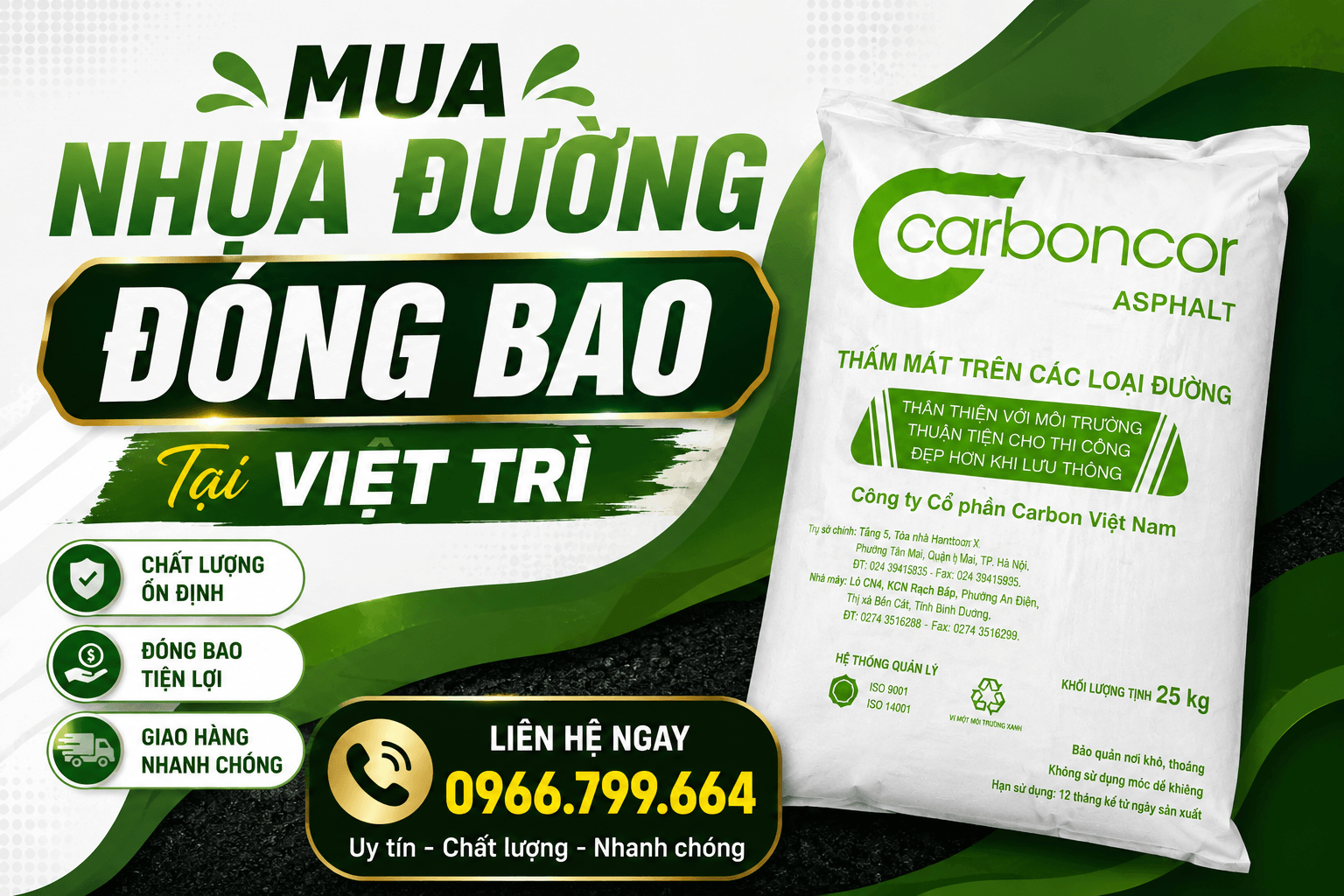 Mua Nhựa Đường Đóng Bao ở Việt Trì