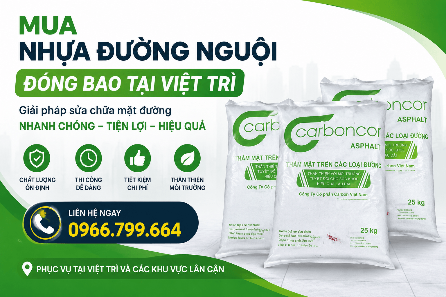 Mua Nhựa Đường Nguội Đóng Bao Tại Việt Trì