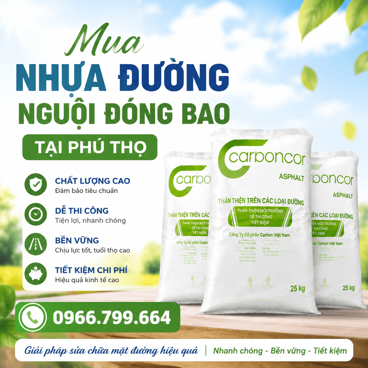 Mua Nhựa Đường Nguội Đóng Bao ở Phú Thọ