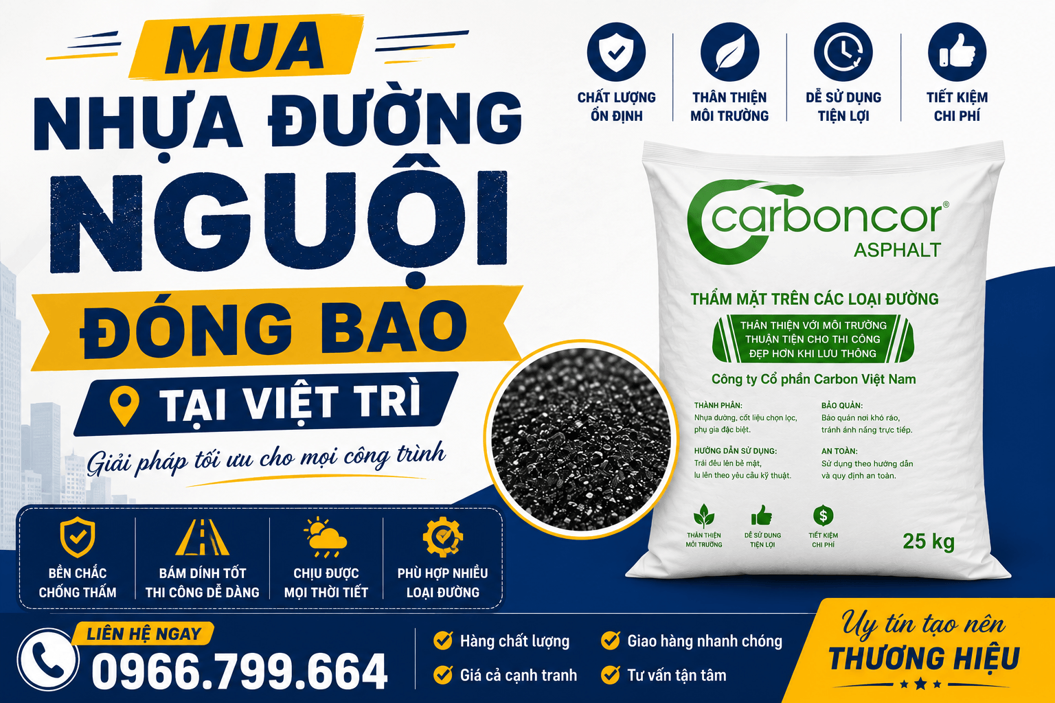 Mua Nhựa Đường Nguội Đóng Bao ở Tại Việt Trì