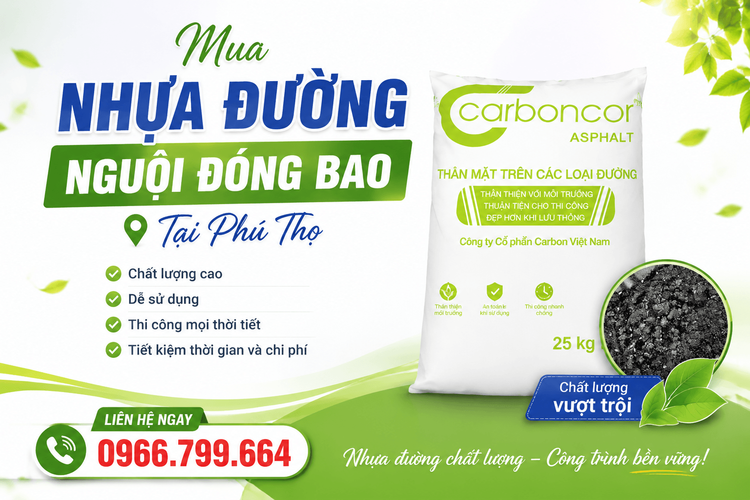 Mua Nhựa Đường Nguội Đóng Bao