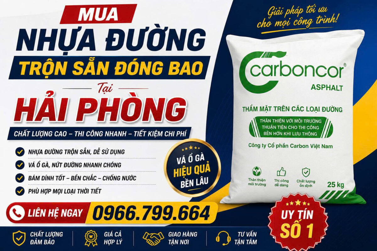 Mua Nhựa Đường Trộn Sẵn Đóng Bao