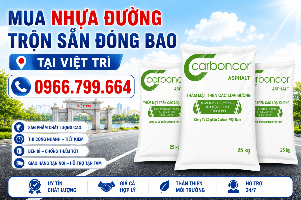 Mua Nhựa Đường Trộn Sẵn Đóng Bao