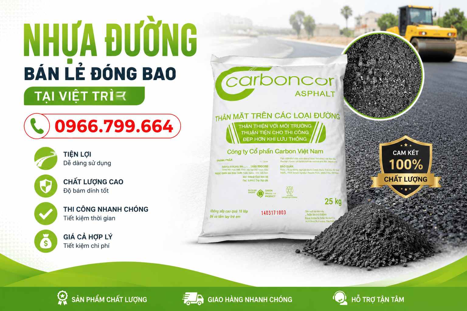 Nhựa Đường Bán Lẻ Đóng Bao Việt Trì
