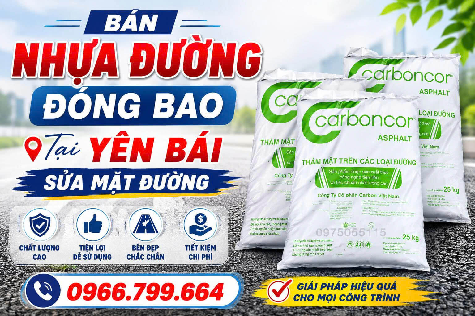 Bán Nhựa Đường Đóng Bao ở Tại Yên Bái