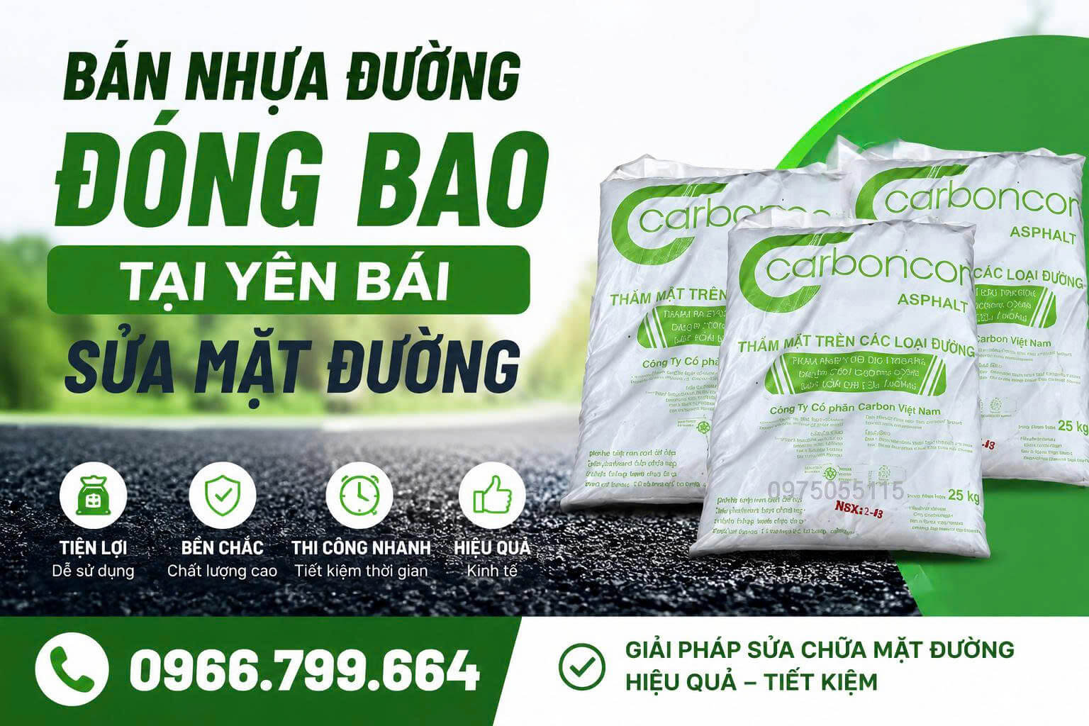 Bán Nhựa Đường Đóng Bao ở Yên Bái