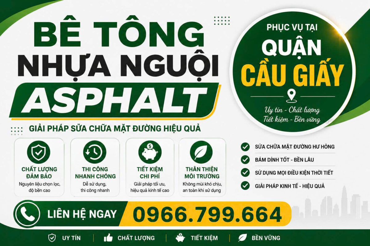 Bê Tông Nhựa Nguội Asphalt