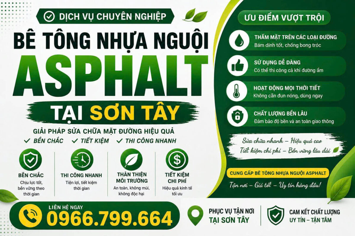 Bê Tông Nhựa Nguội Asphalt