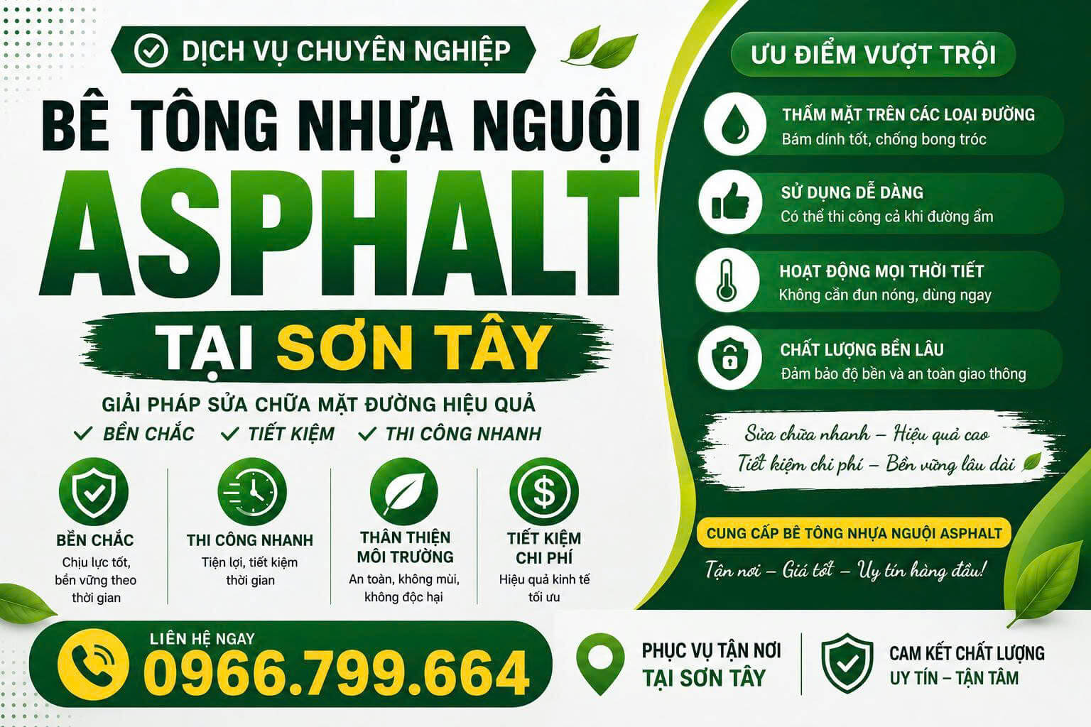 Bê Tông Nhựa Nguội Asphalt